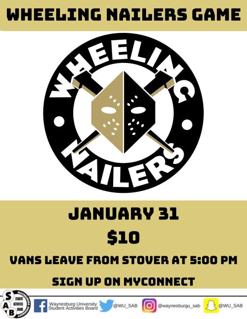 Waynesburg University Wheeling Nailers Game